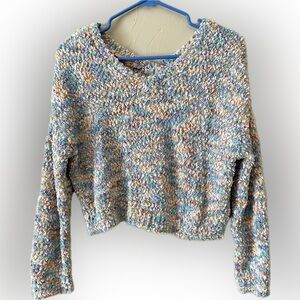 Jessica Simpson Open Knit Sweater confetti colors